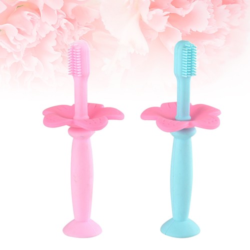 2pcs baby silicone toothbrush - 2pcs,